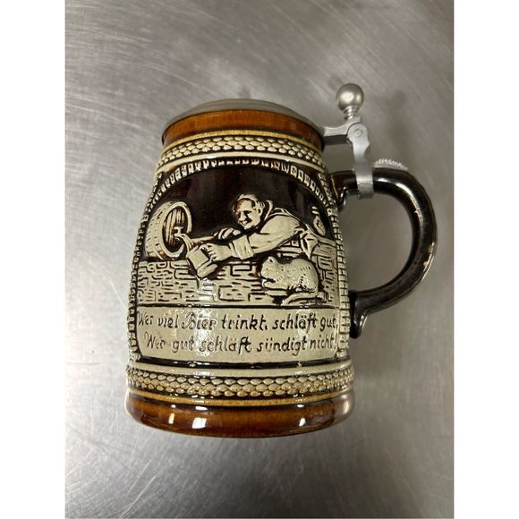 MARZI & REMY Dining Large Marzi Remy Lidded German Beer Stein W